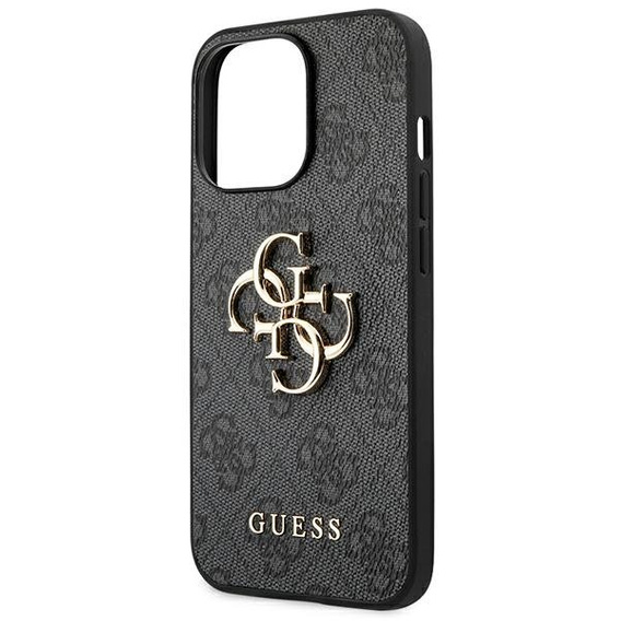 Чехол GUESS до iPhone 14 Pro, 4G Big Metal Logo, серый