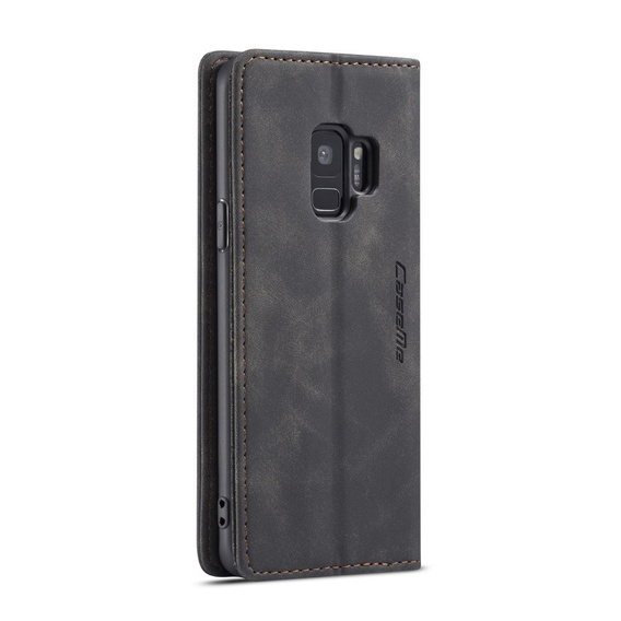 Чехол CASEME для Samsung Galaxy S9, Leather Wallet Case, чёрный