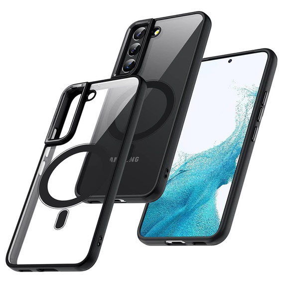 Чехол до Samsung Galaxy S22 5G, ERBORD Hybrid MagSafe Case, чёрный