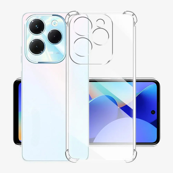 Чехол до Infinix Hot 40i, Dropproof, прозрачный