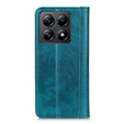 Чехол до Xiaomi 14T Pro, Wallet Litchi Leather, зелёный