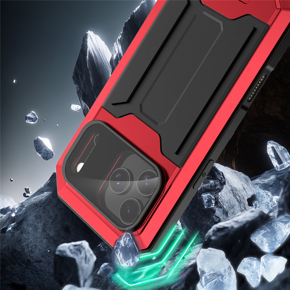 Бронированный чехол R-JUST с защитой экрана и подставкой для iPhone 17 Pro Max