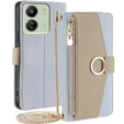 Чохол-книжка для Xiaomi Redmi 13C / Poco C65, Wallet Zipper Pocket, з дзеркалом, м'яти