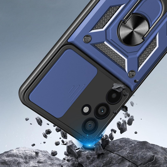Чехол NOX Camera Slide Samsung Galaxy S25 FE, CamShield Slide, синий