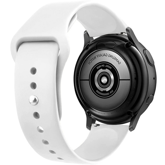 Силиконовый ремешок 20mm, Black/Black Buckle