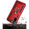 Бронированный Чехол до Xiaomi Redmi Note 10 / 10S, Nox Case Ring, красный
