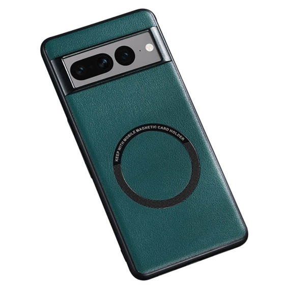 Чoхол до Google Pixel 7 Pro 5G, Leather Hybrid MagSafe, зелений