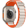 Нейлоновый ремешок до Apple Watch 1/2/3/4/5/6/7/8/SE/ULTRA 42/44/45/49 MM, Orange / Beige