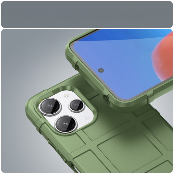 Чехол до Xiaomi Redmi 12 4G, Rugged Shield, зелёный