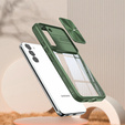 Чехол до Samsung Galaxy S23 Plus, Slide Camera, зелёный