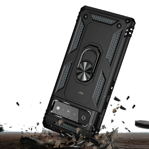 Бронированный Чехол до Google Pixel 6 Pro, Nox Case Ring, чёрный