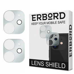 2x закаленное стекло ERBORD для камеры iPhone 12