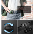 Бронированный чехол для Samsung Galaxy Z Flip 5 5G, Dexnor Clip Holder, зелёный