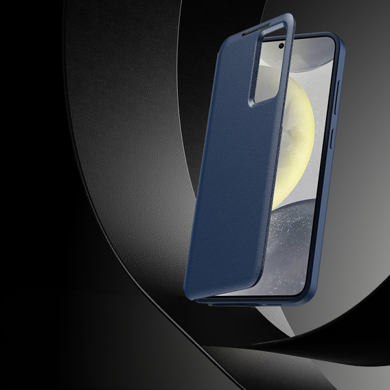 Флип-кейс для Samsung Galaxy S25, Smart View Wallet, синий