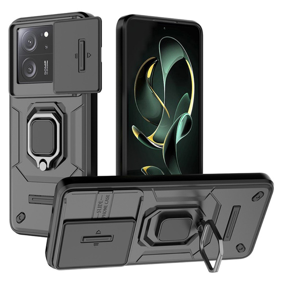 Чохол для Xiaomi 13T / 13T Pro, KickStand Camera Lens, чорний