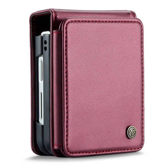 CASE фліп-чохол для Samsung Galaxy Z Flip5 5G, Litchi Wallet, червоний