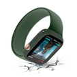 2в1 чехол и защитное стекло для часов Apple Watch 7/8/9 45mm, Green
