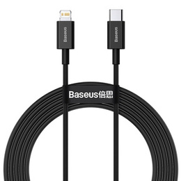 BASEUS Wisdom Kaбель Lightning 1.5M/2.4A (2 sztuki) - White
