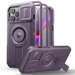 Бронированный чехол для iPhone 15, Dexnor CamProtect MagSafe, зелёный (Две рамки)