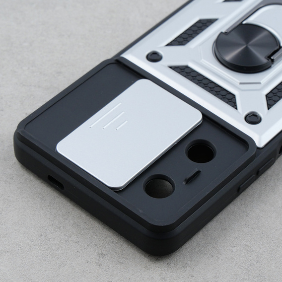 Чохол NOX Camera Slide Infinix Note 30 Pro, CamShield Slide, срібло