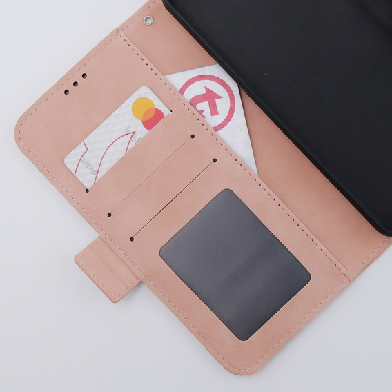 Откидной чехол для Motorola Moto G54 5G, Card Slot, розовый