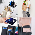 Откидной чехол для iPhone 14 Pro Max, Wallet Zipper Pocket, чёрный