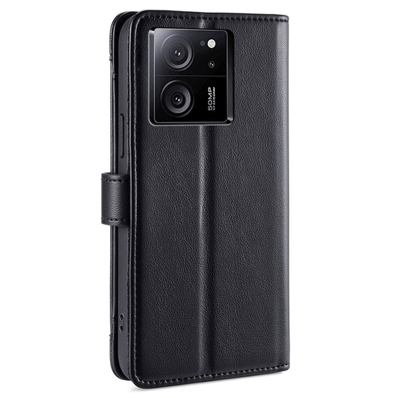 Откидной чехол для Xiaomi 13T / 13T Pro / Redmi K60 Ultra, Wallet Zipper Pocket, чёрный