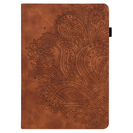Чохол-накладка для Xiaomi Redmi Pad SE 11", flower, коричневий