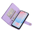 Чохол-книжка для Samsung Galaxy S24 FE, Wallet Zipper Pocket, фіолетовий