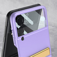 Чохол GKK Letter Printed для Samsung Galaxy Z Flip3, Purple