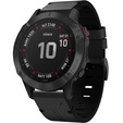 Кожаный ремешок для часов zegarka Garmin Fenix 7X / 6X Pro / 6X - Black