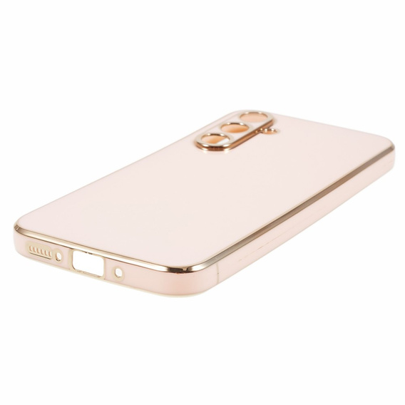 Чохол для Samsung Galaxy A15, Glamour CamShield, рожевий + скло 9H