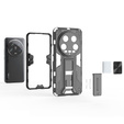 Чехол для Xiaomi 14 Ultra, Military kickstand, чёрный