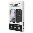 Чохол ERBORD MagSafe Cam Slider, чорний + скло для екрану для iPhone 13 / iPhone 14