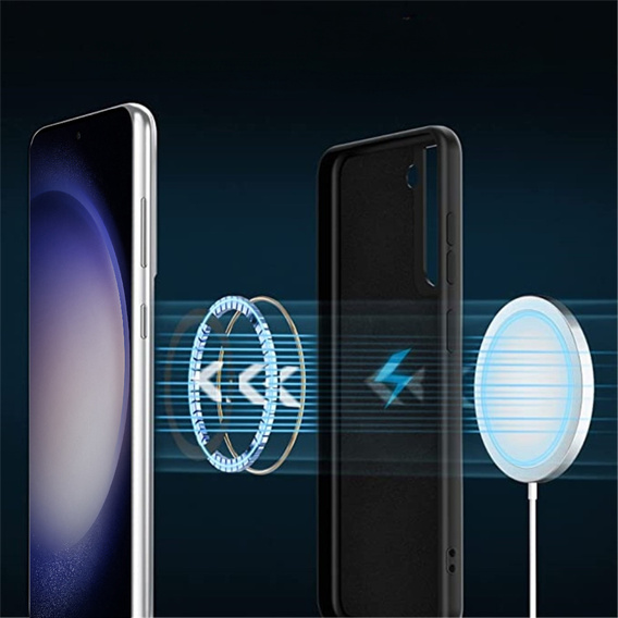 Чехол до Samsung Galaxy S23, Silicone MagSafe, чёрный
