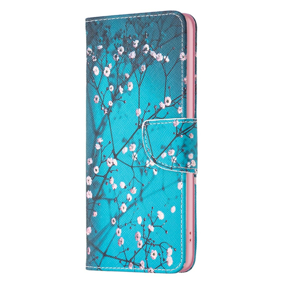 Откидной чехол для Xiaomi Redmi 12 4G, Wallet, Sakura, синий