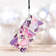 Откидной чехол для Samsung Galaxy A25 5G, Wallet, marble & flowers, розовый + 9H стекло 