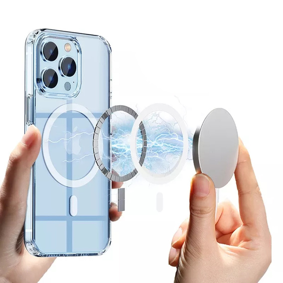 Чoхол до iPhone 14 Pro, Dropproof MagSafe, прозорий
