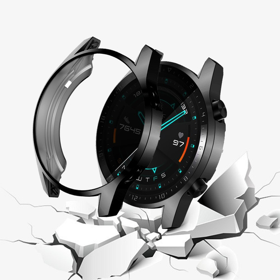 Чехол 2в1 с защитой экрана для часов Huawei Watch GT 2 46mm, Black