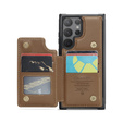 CASEME флип-кейс для Samsung Galaxy S25 Ultra, Litchi Wallet, коричневый