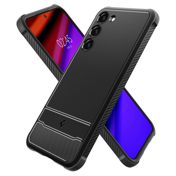 Чехол Spigen до Samsung Galaxy S23, Rugged Armor, чёрный