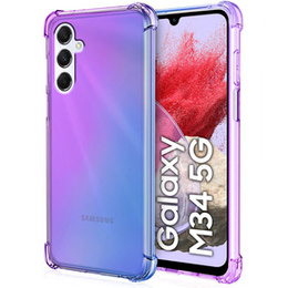 Чохол для Samsung Galaxy M34 5G, Gradient Dropproof, Фіолетовий / синій