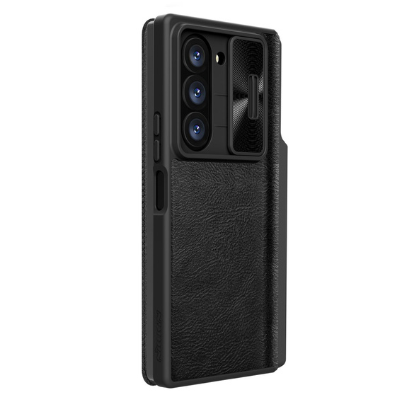 NILLKIN флип-кейс для Samsung Galaxy Z Fold6 5G, CamShield Qin Pro, кожа, чёрный