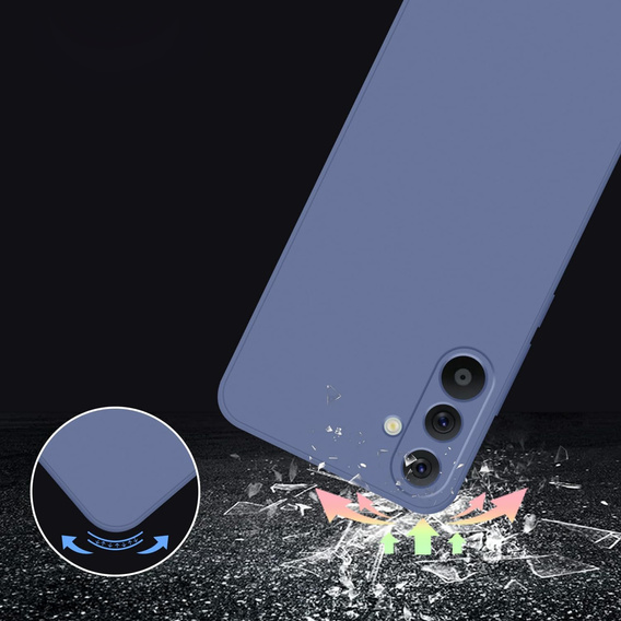 Чехол до Samsung Galaxy A36 5G, Silicone Lite, темно-синий