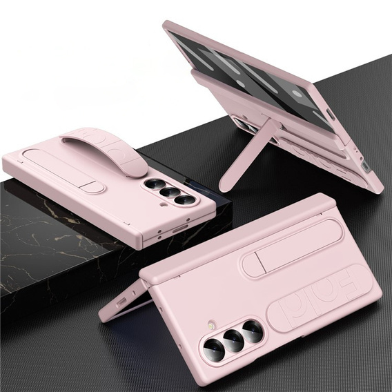 Чехол с ручкой и подставкой - розовый для Samsung Galaxy Z Fold7