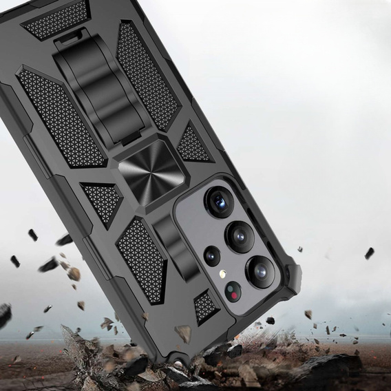 Чехол до Samsung Galaxy S23 Ultra, Armor Kickstand, чёрный