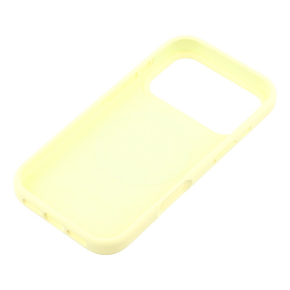 Силіконовий чохол для iPhone 17 Pro, для MagSafe, протиударний, жовтий