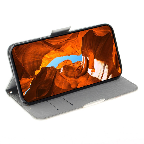 Чохол-книжка для Samsung Galaxy A15, Wallet, Flowers, зелений + скло 9H