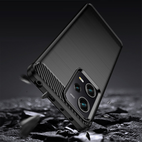 Чехол до Xiaomi Poco X5 Pro 5G, Carbon, чёрный