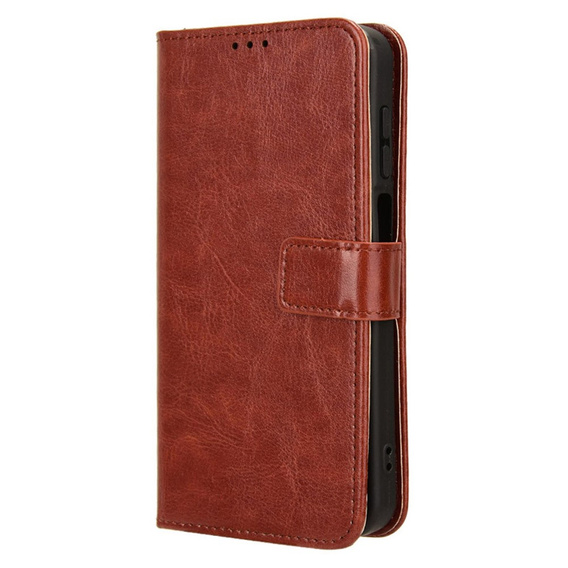 Откидной чехол для Samsung Galaxy M15 5G, Crazy Horse Wallet, коричневый
